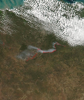  Fires in the Northern Territory, Australia - feature grid