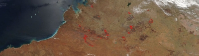 Fires in Western Australia - feature grid