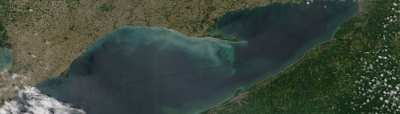 Phytoplankton bloom in Lake Erie - feature page