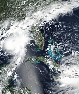 Tropical Storms Marco and Laura - VIIRS - 24 AUG 2020 - Feature Grid