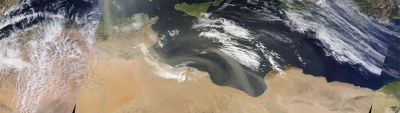 Dust Storm over the Mediterranean Sea - feature page