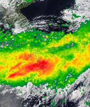 Heavy Rains over Kyushu Island, Japan on 5 July 2020 (IMERG)