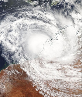  Tropical Cyclone Blake Approaching Western Australia - feature grid
