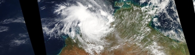 Tropical Cyclone Marcus over northern Australia - feature grid