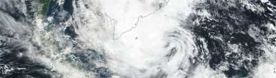Typhoon Tembin approaching Vietnam - feature grid