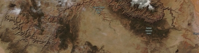The Grand Canyon from space - feature grid