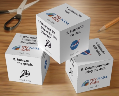 3 Data Literacy Cubes