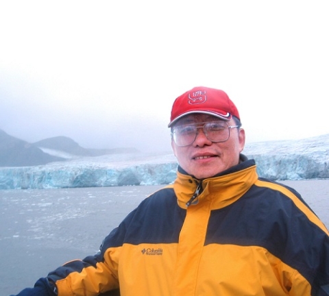 Dr. Xiaofeng Li on a 2013 research cruise in the Arctic Ocean
