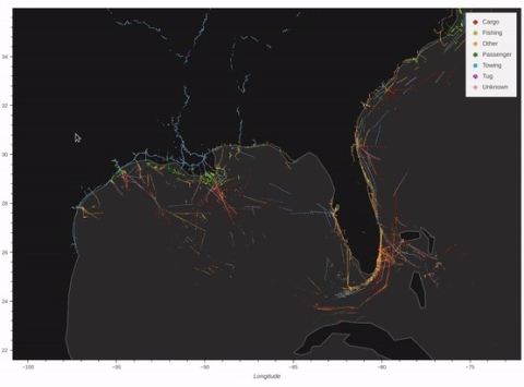 Image of U.S. East Coast and Gulf of Mexico