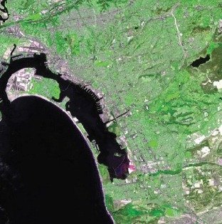 This is an ASTER image of San Diego, CA.