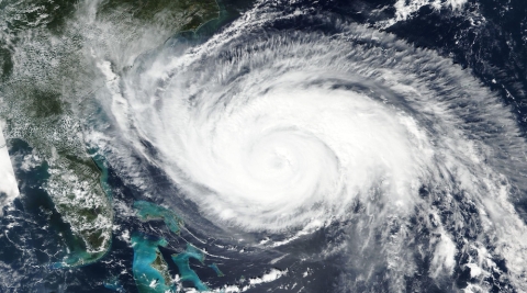 Satellite image of Hurricane Maria off the Florida Coast