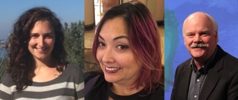 Three panel image showing headshots of three Data User Profile subjects.