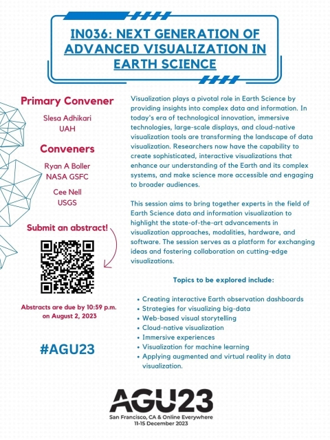 Poster for AGU Session IN036: Next Generation of Advanced Visualization in Earth Science