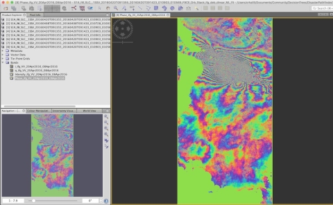 Sentinel-1 Toolbox interferogram