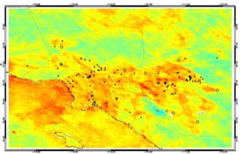 Map of Los Angeles, CA showing PurpleAir sensor deployment.