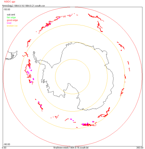 Antarctic ice edge image