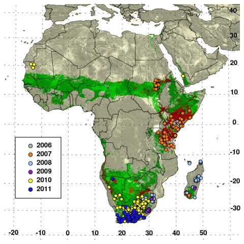 Scientists use data from satellites and ground stations to predict the spread of chikungunya, a mosquito-borne viral disease, in a new project called CHIKRisk. The model forecasted an elevated risk of chikungunya for July 2020 in India, Mexico, Indonesia, Malaysia, and Philippines.