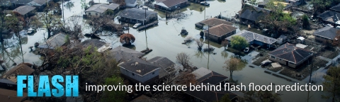 Cover image from the NOAA FLASH program showing a flooded town and FLASH logo.