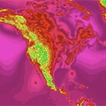This is an image showing sea level pressure. 