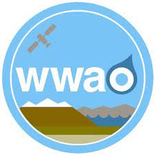 logo for the Western Water Applications Office with initials WWAO over an icon of mountains and water.