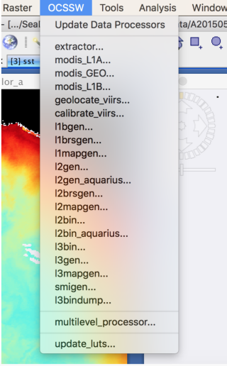 SeaDAS processing components (OCSSW)