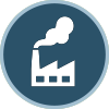 An illustration depicting greenhouse gasses