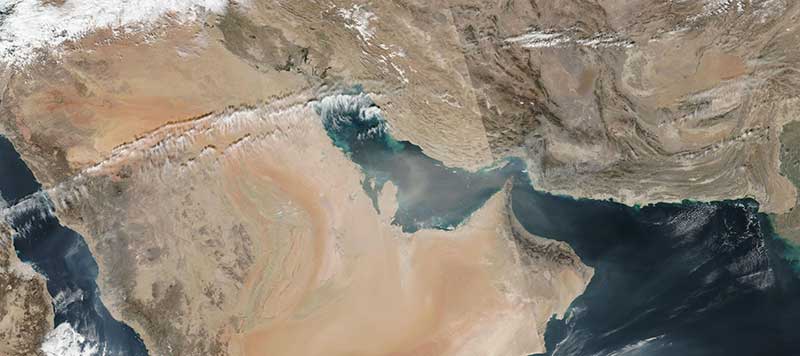 Dust Storm in the Persian Gulf