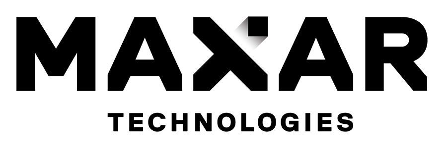 Logo for the small satellite company Maxar, formerly DigitalGlobe.