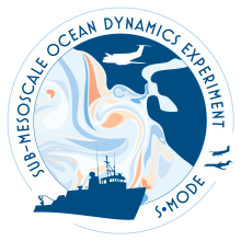 Logo of the Sub-Mesoscale Ocean Dynamics Experiment (S-MODE)