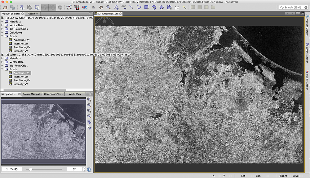 Screenshot of the Sentinel-1 toolbox