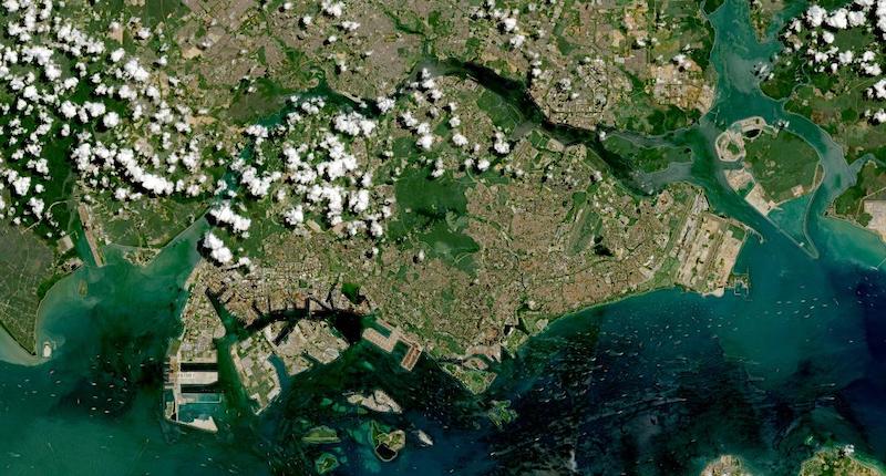 Singapore on 10 May 2021 (Sentinel-2A&B/MSI)