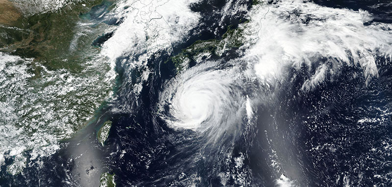 Super Typhoon Jebi on 3 September 2018 (Suomi-NPP/VIIRS)