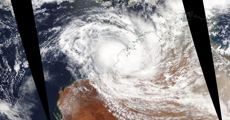 Tropical Cyclone Blake on 6 January 2020 (Aqua/MODIS)