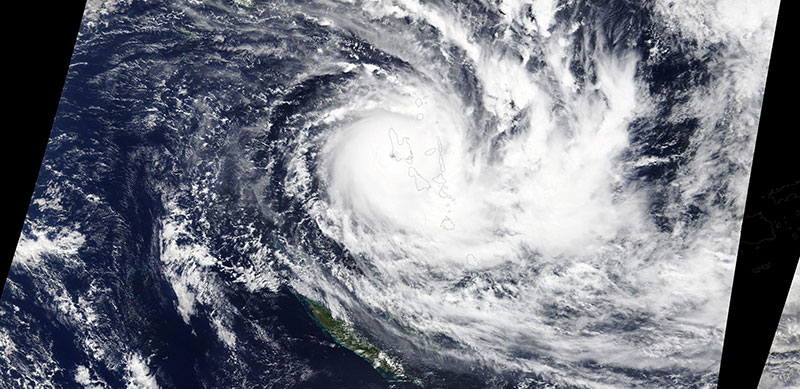 Tropical Cyclone Harold on 6 April 2020 (Terra/MODIS)