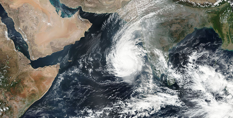 Tropical Cyclone Ockhi in the Arabian Sea on 3 Dec 2017 (Suomi-NPP/VIIRS)