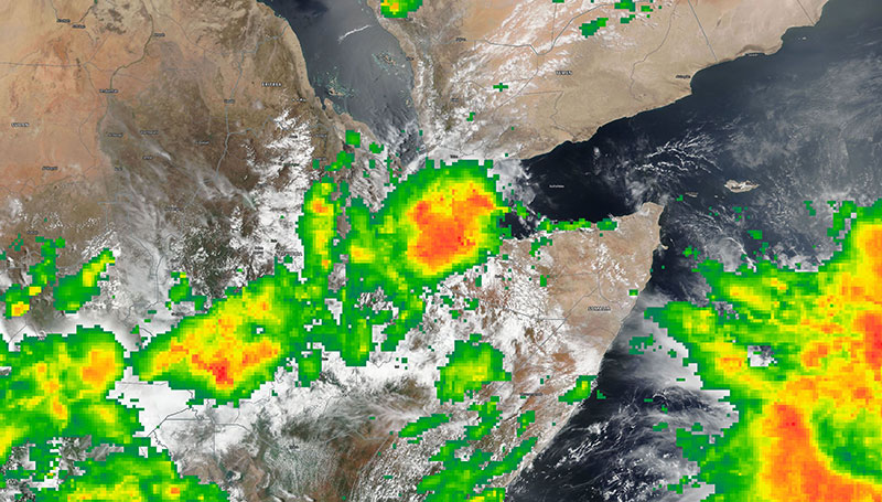 Tropical Storm Sagar on 19 May 2018 (Suomi-NPP/VIIRS)