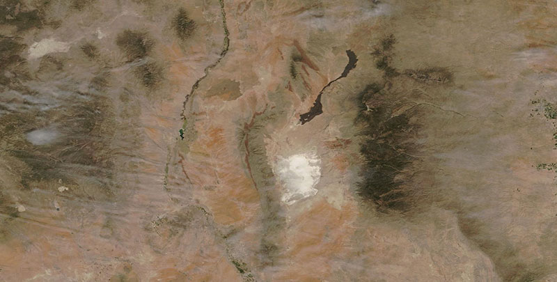 White Sands National Monument, New Mexico on 28 April 2019 (Terra/MODIS)