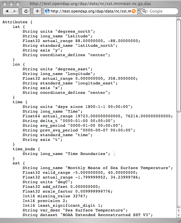 OPeNDAP API 5