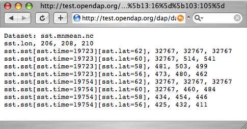 OPeNDAP API 7